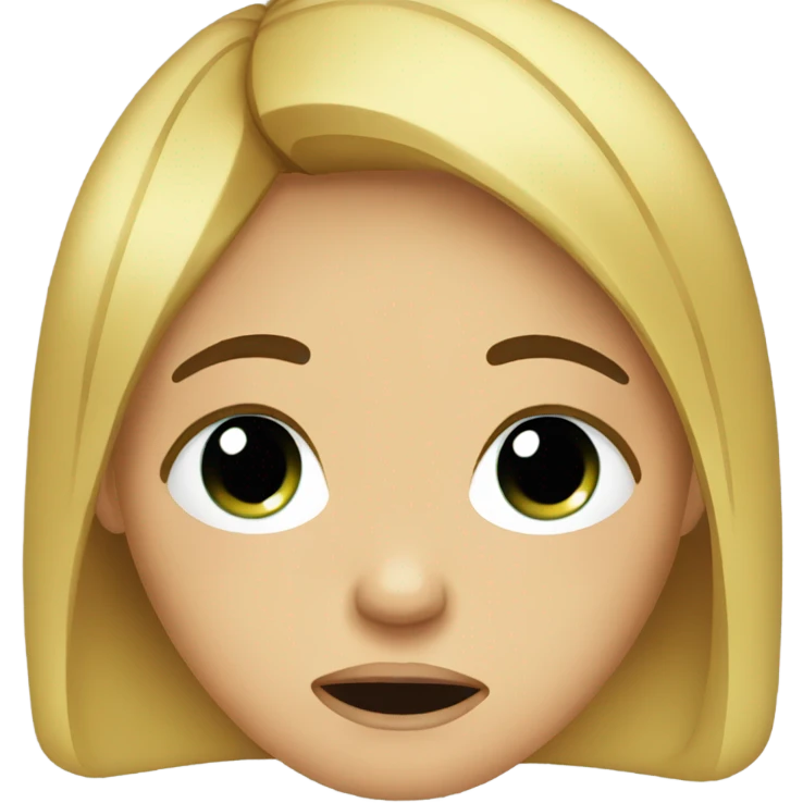 A girl crying tears of glitter emoji