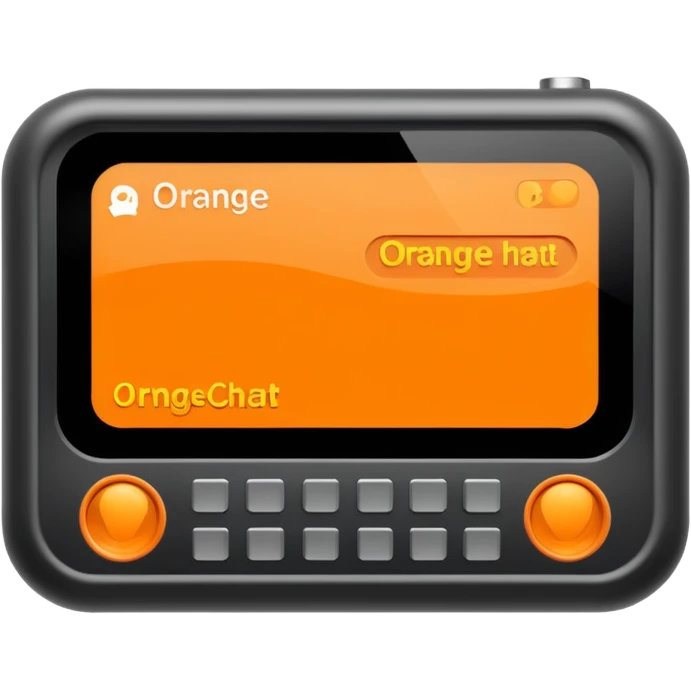 Cnc controller with orange chat bubble on the screen emoji