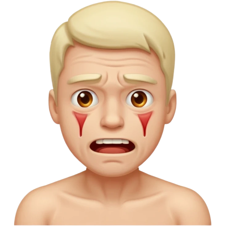 Submissive in pain male emoji