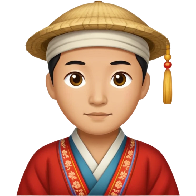 Chinese peasant photorealistic emoji