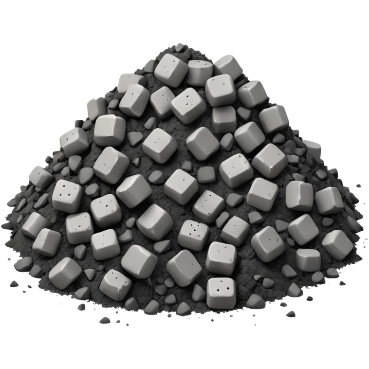 a pile of ashes with teeth emoji