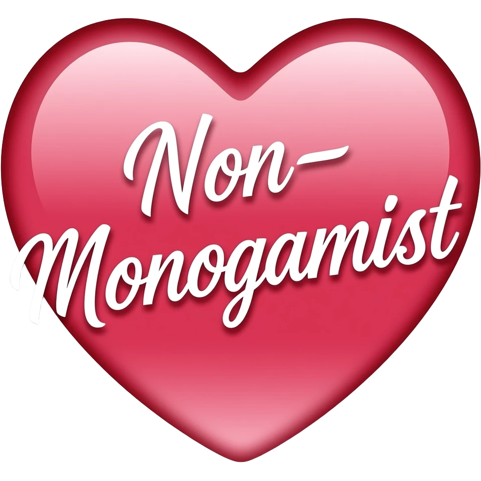 make a naughty sexual and seductive that just says the word "Non-Monogamist" emoji