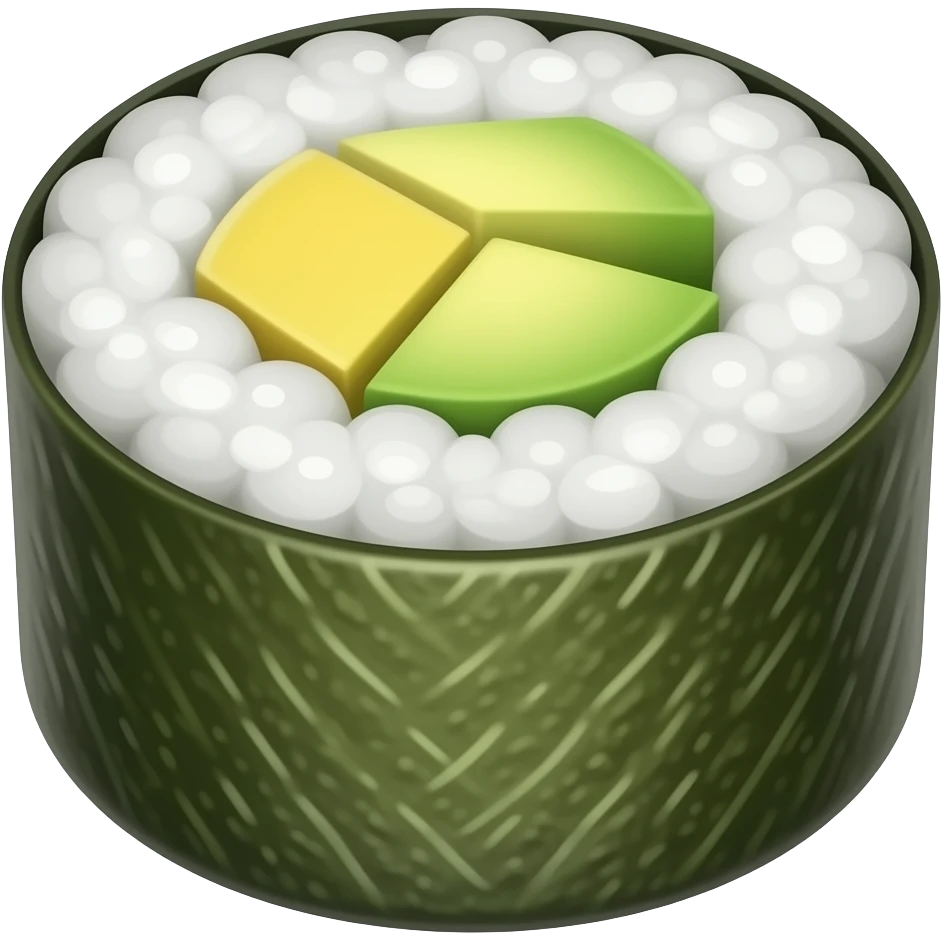sushi avocado emoji