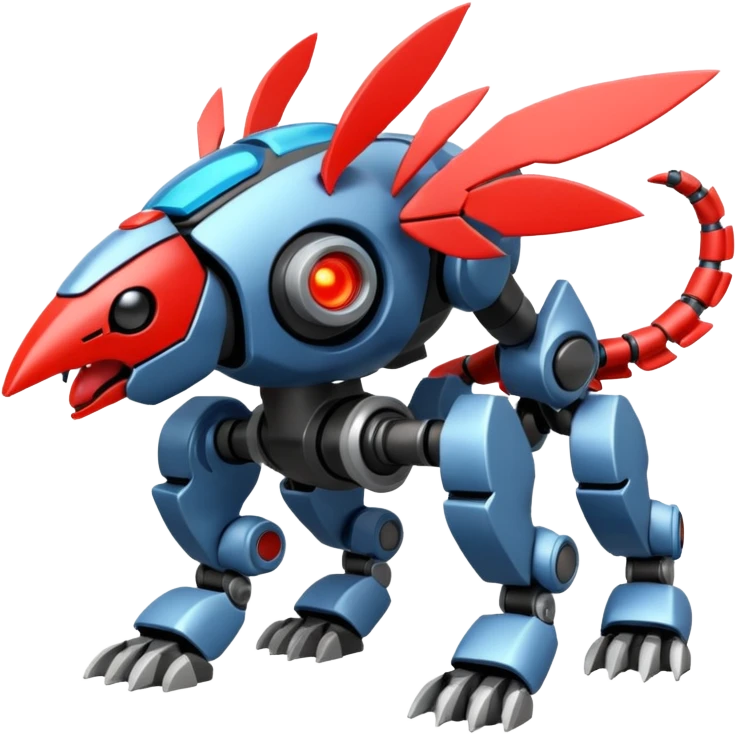 Mechanical Vernid-Primagen-Protogen-Fakémon-Pokémon-creature-fusion (full body) emoji