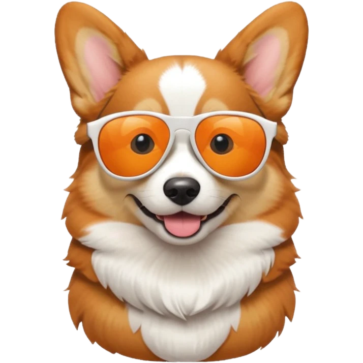 Corgi with sunglasses emoji