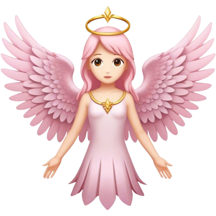 6 winged seraphim light pink emoji