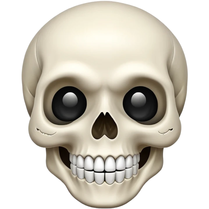 Smiling skull emoji