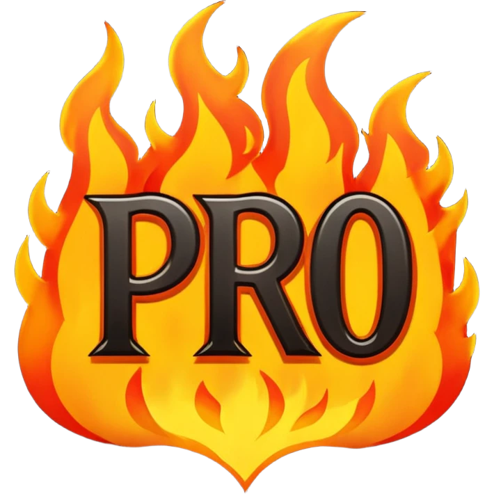 Can you make a banner that says PYRO in gothic letters, the letters should also be on fire  emoji