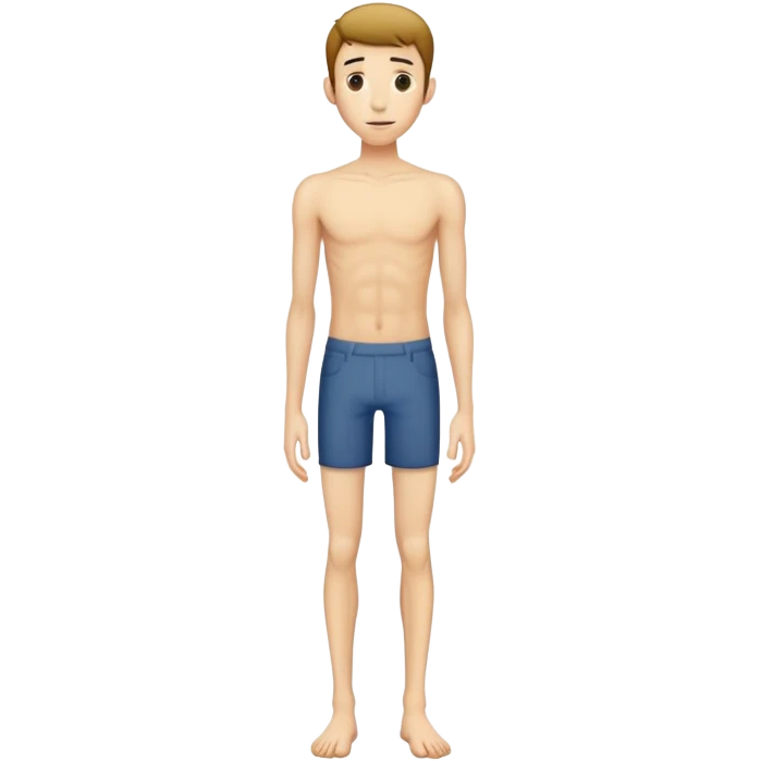 full body very skinny male figure standing emoji