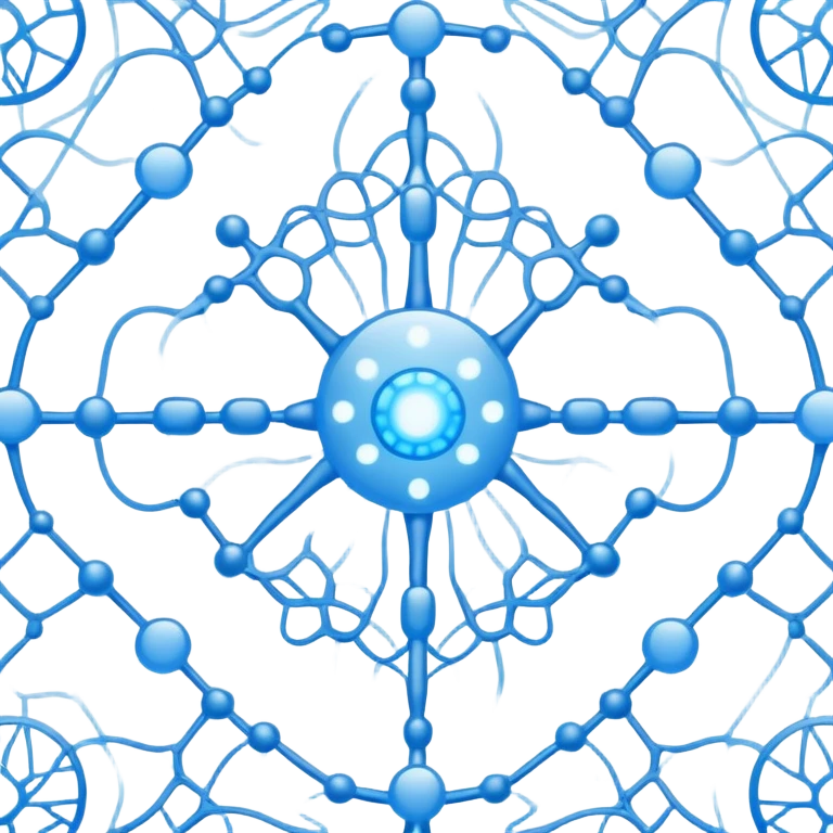 neural network pattern representing artificial intelligence emoji