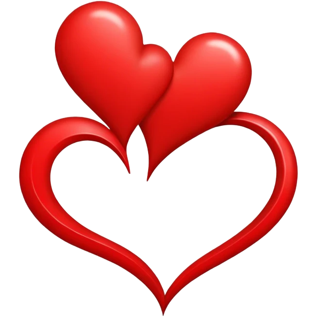 Double cœur rouge  emoji