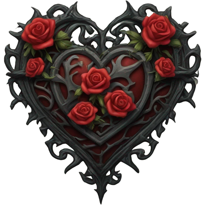 Gothic heart emoji
