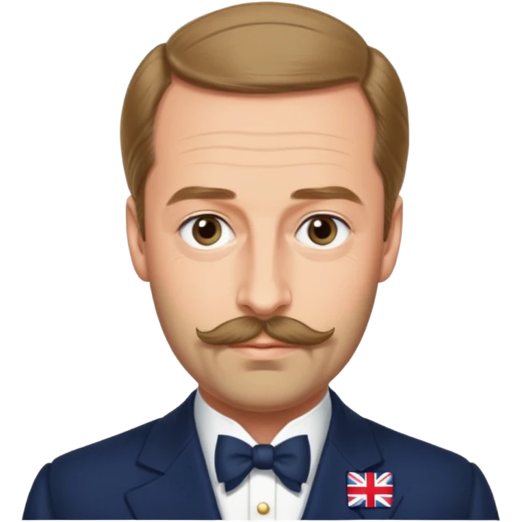 Prince George Duke Of Kent 5th Son of King George V but he don't have beard and moustache and he is husband of Princess Marina Of Greece And Denmark emoji