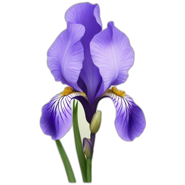 iris flora in anemone emoji