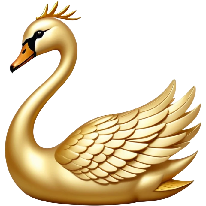 Golden swan emoji