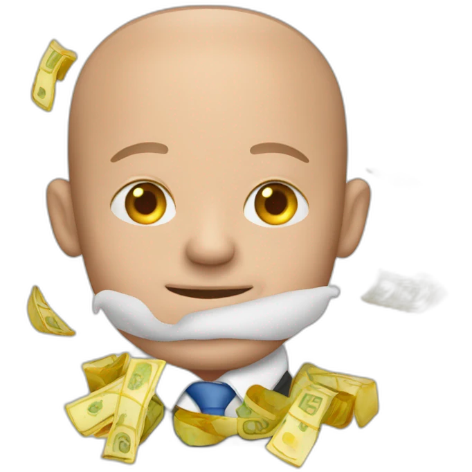 scholz with euros emoji