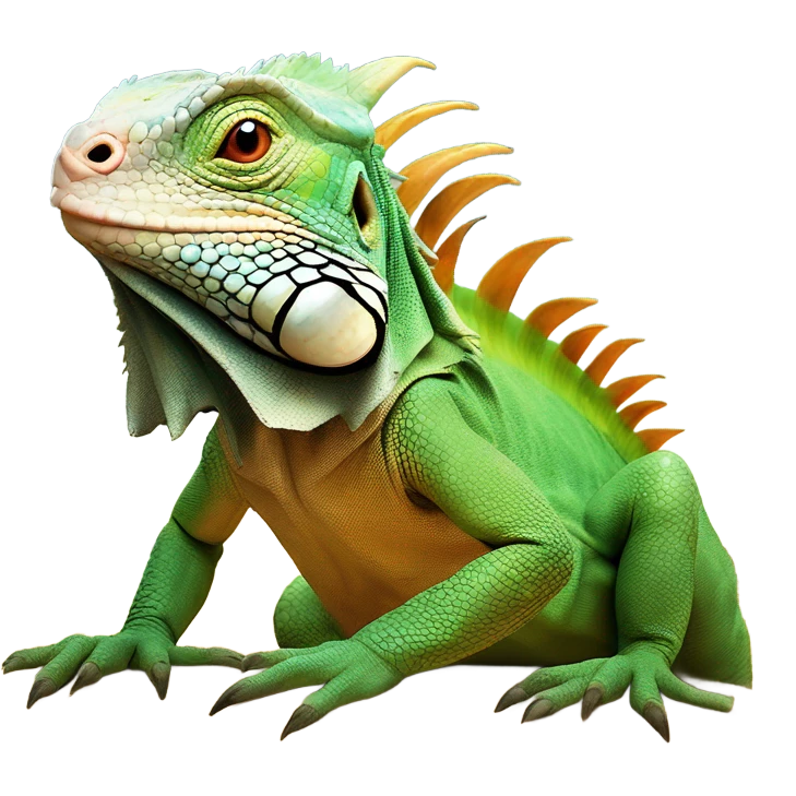 Una iguana con alas en el sahara  emoji