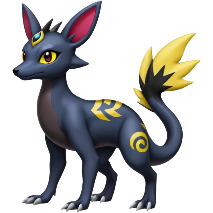 Salandit-Noibat-Umbreon-Silvally-fusion (full body) emoji