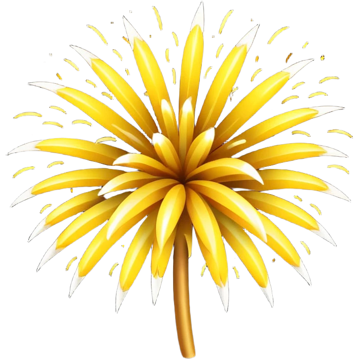 fireworks yellow emoji