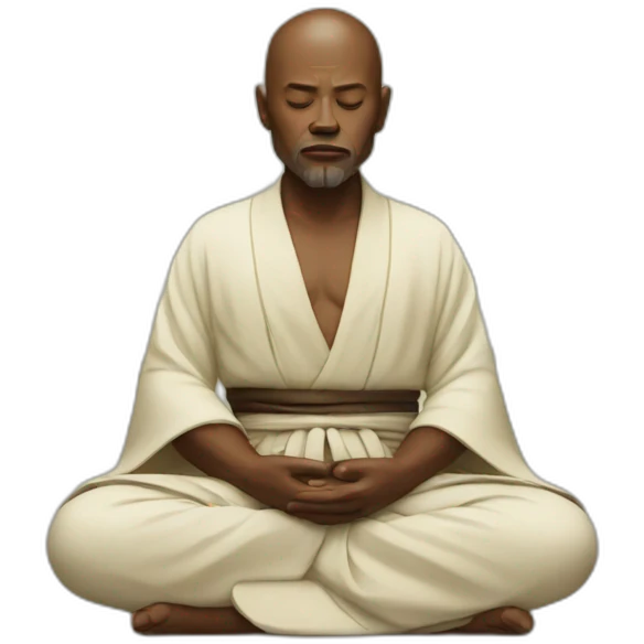 Jedi meditating emoji