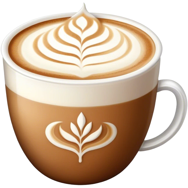 Chai latte art emoji