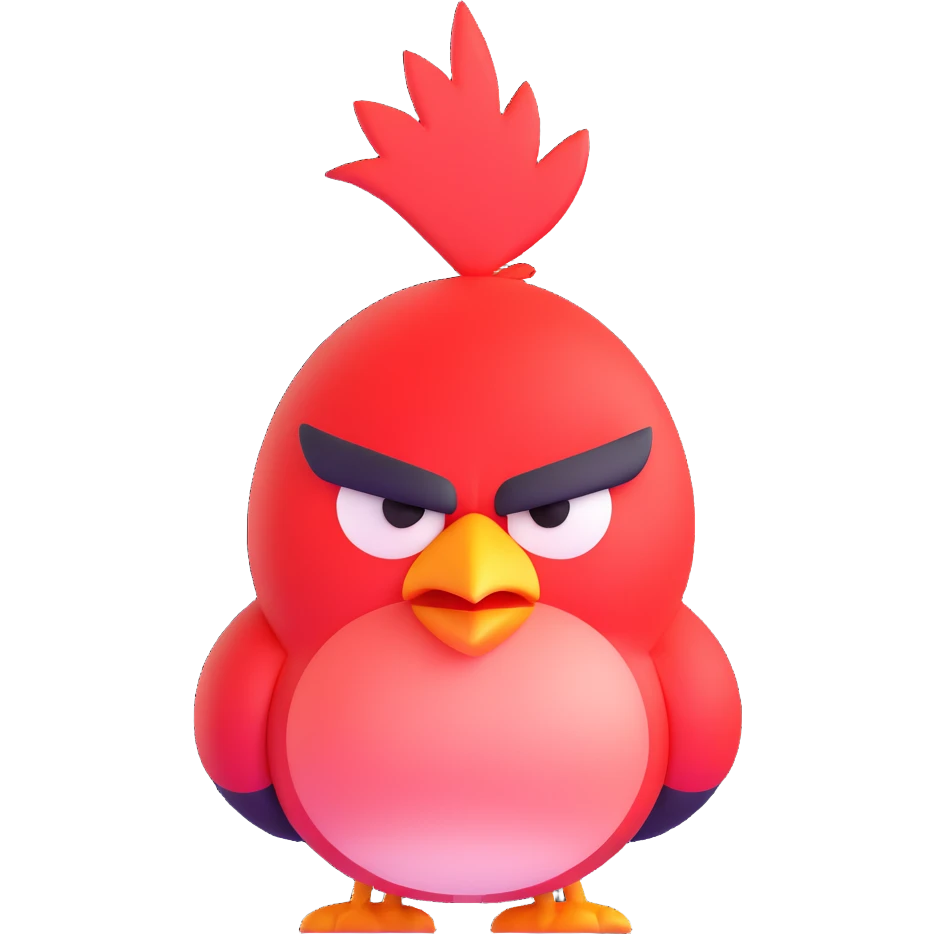 angry bird emoji