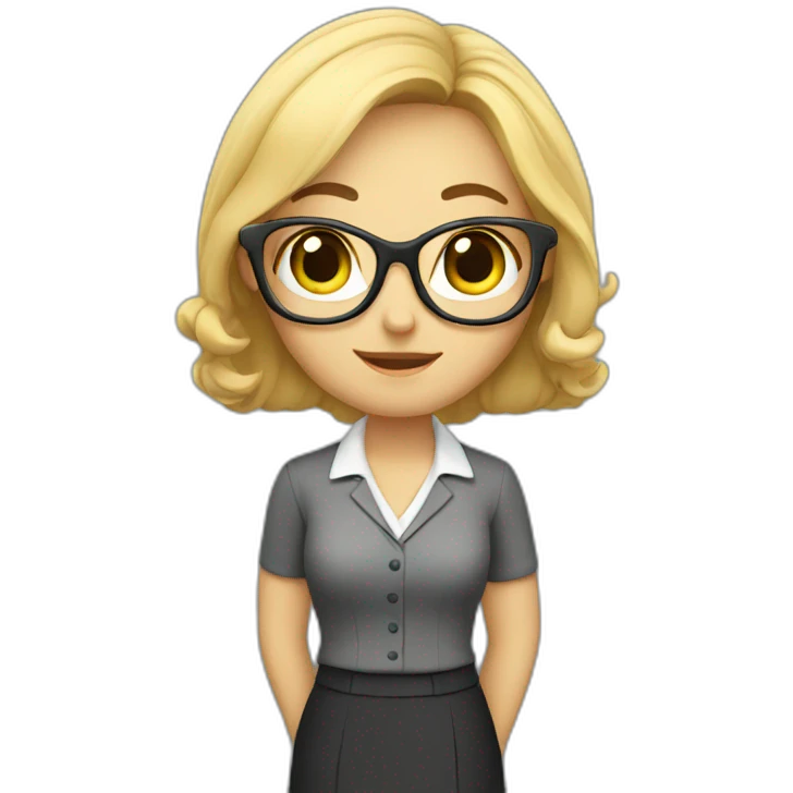 a cute teacher emoji
