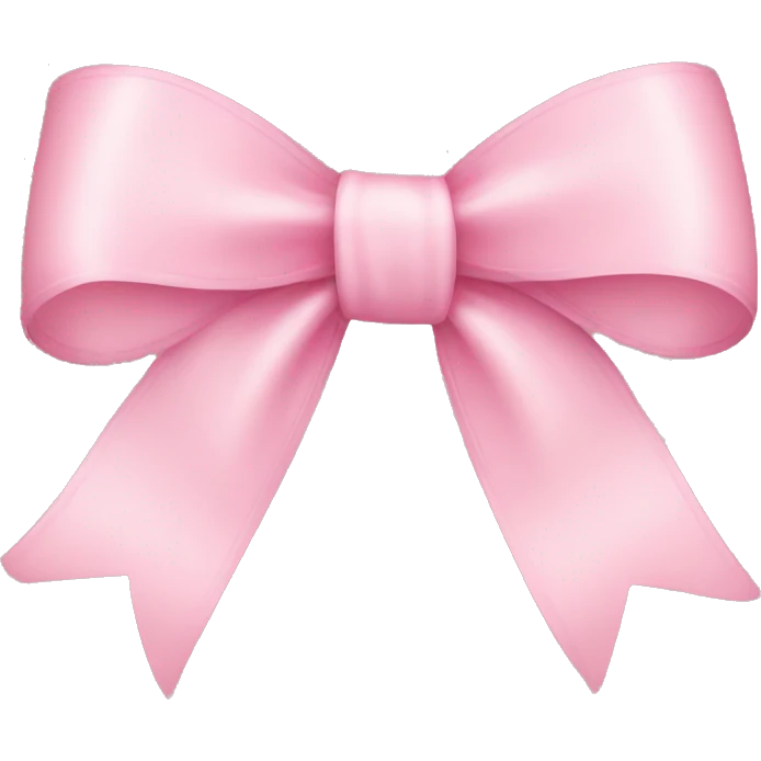 light pink ribbon bow emoji