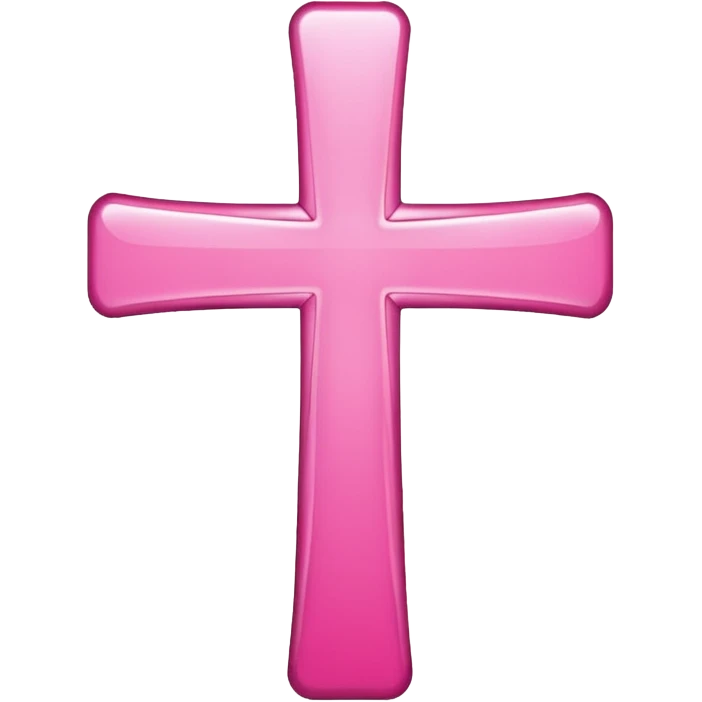 make a catholic symbol with very girly pink tones. emoji