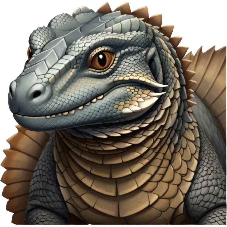 Komodo dragon How is It grey and brown emoji