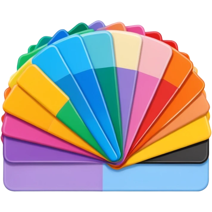 3D pantone colour spread emoji