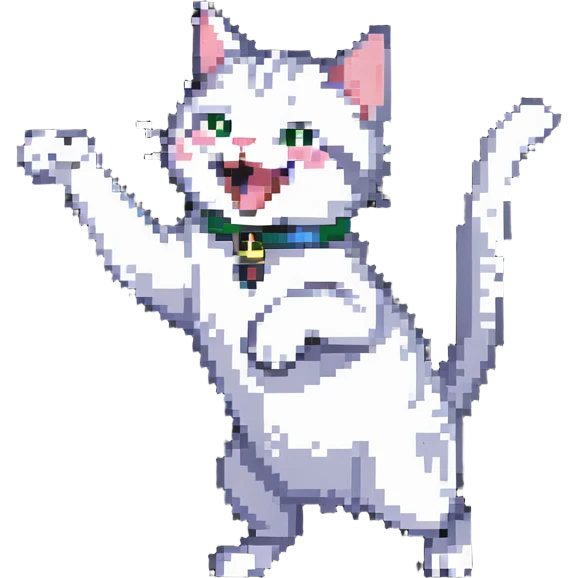 cat pointing and laughing emoji