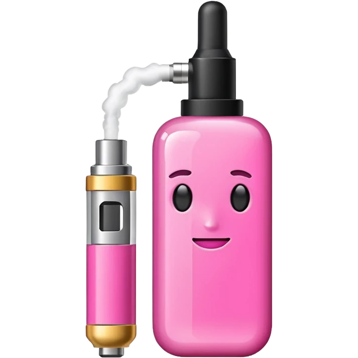 Vape, pink emoji