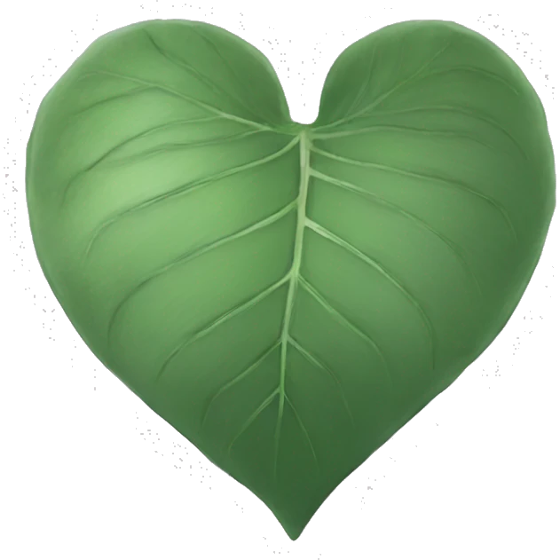 Eucalyptus green heart emoji