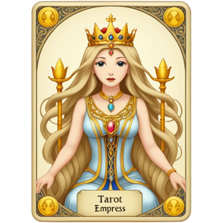 Tarot Card with the empress on it  emoji
