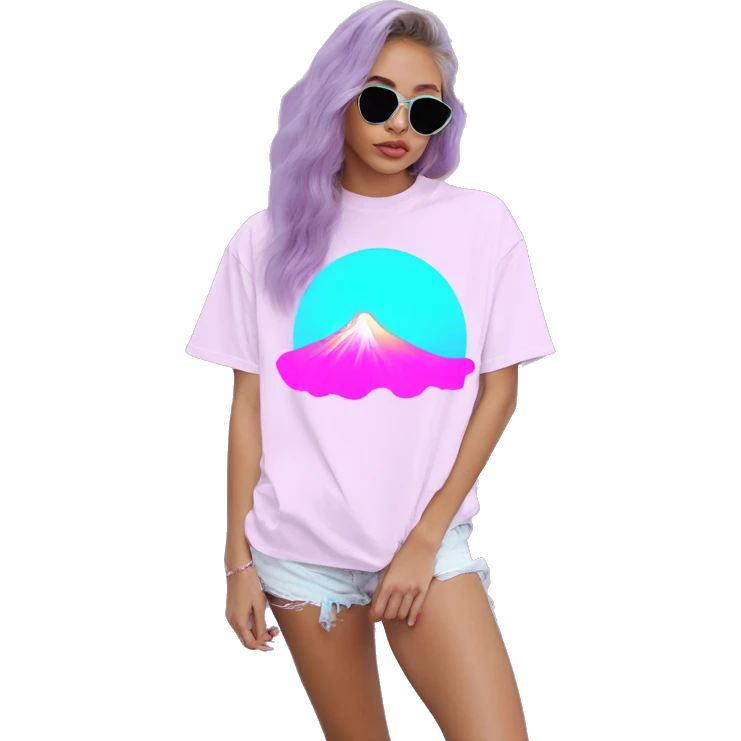 Vaporwave Skater fashion aesthetic baggy clothes graphic t shirt 420 emoji