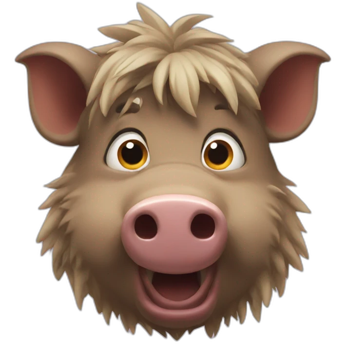 surprised boar emoji