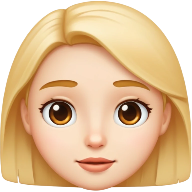 Cute face emoji