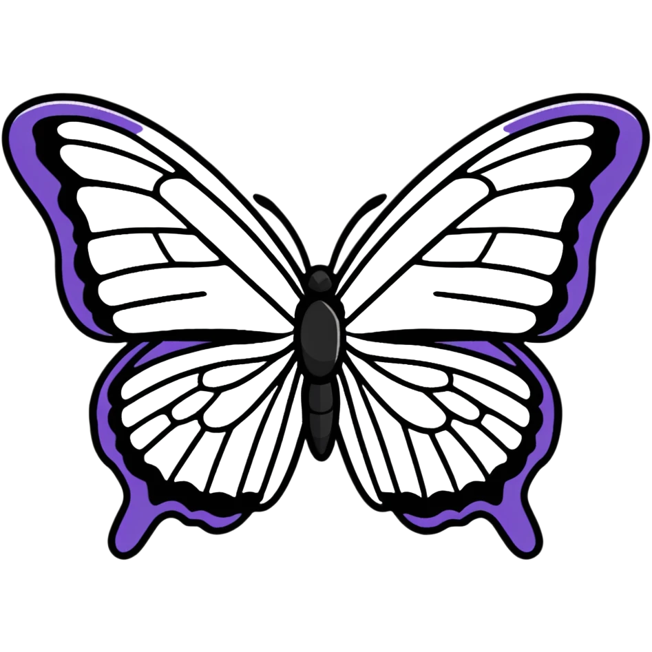 colorful butterfly wing emoji