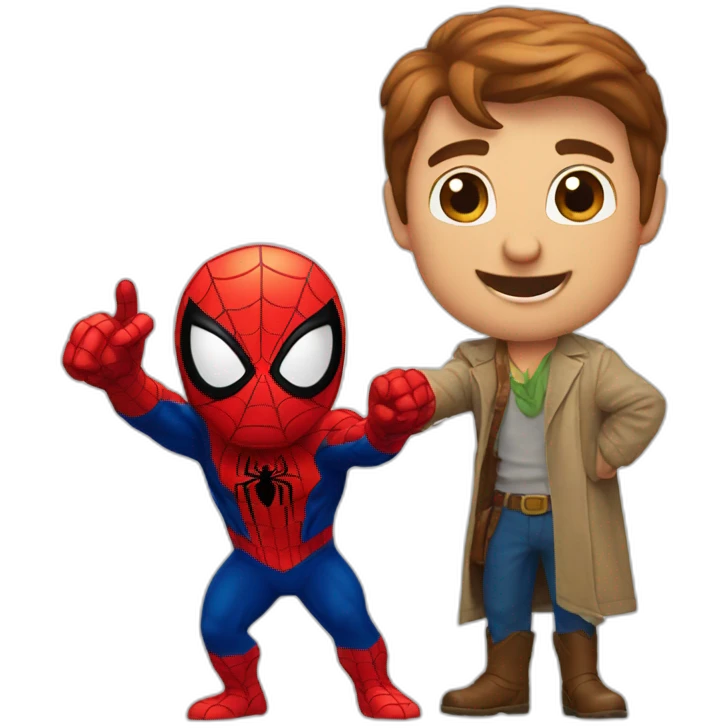 spiderman pointing at spiderman emoji
