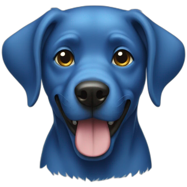 blue-dog emoji