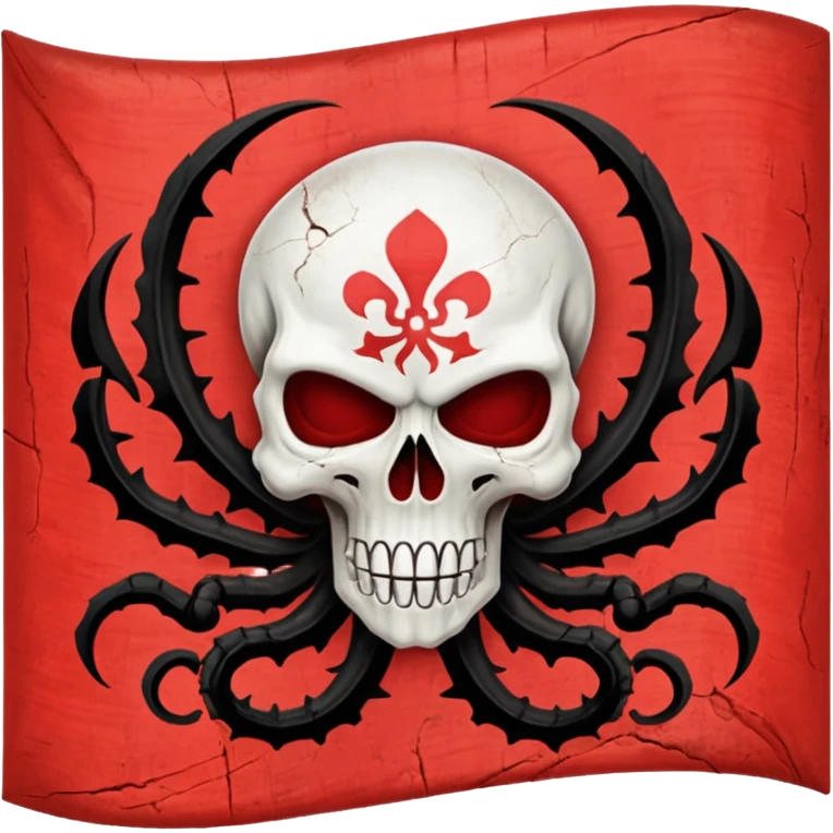 Can you generate me a emoji flag of the fictional world war two team hydra from Captain America? Can you make it the exact logo from the movie? emoji