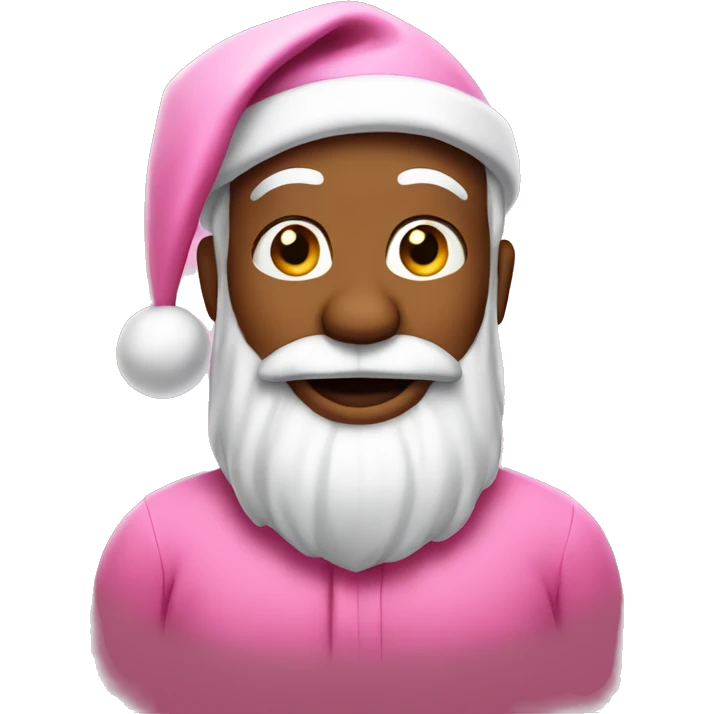 Pink santa clause emoji