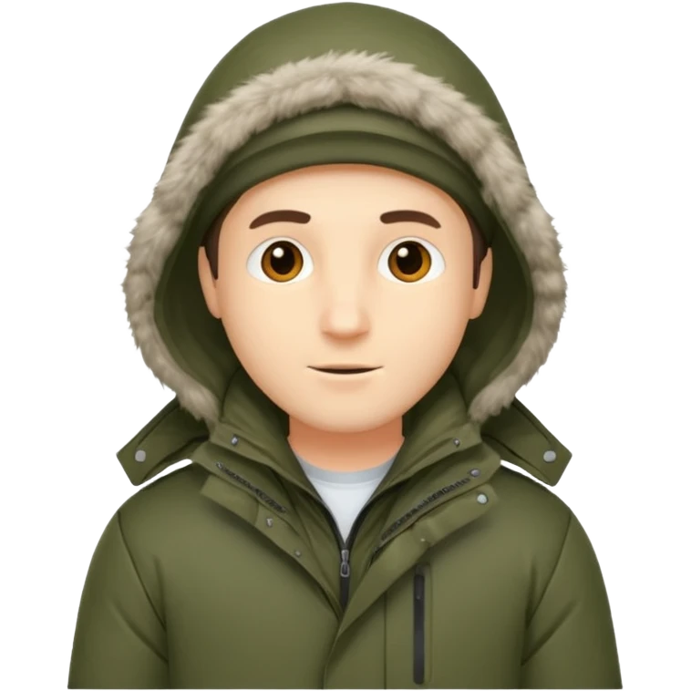 Man in parka emoji