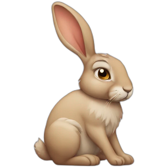 Sad Hare emoji emoji