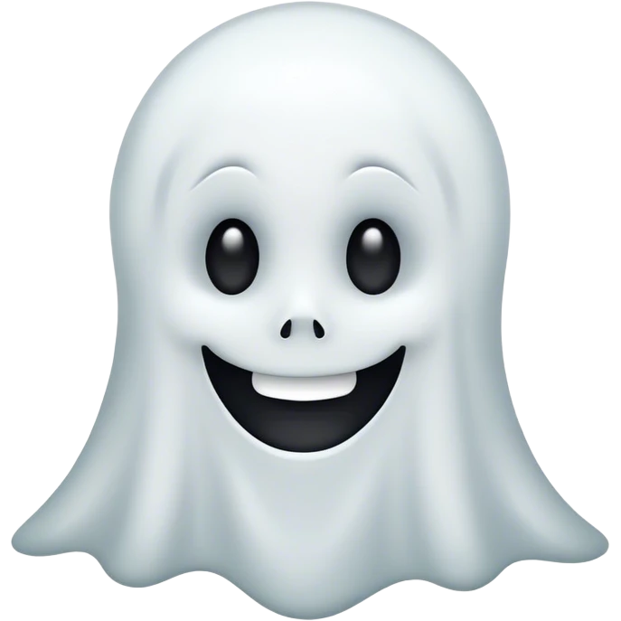 Ghost smiling  emoji