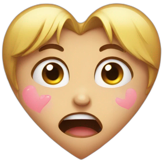 Heart is cry emoji