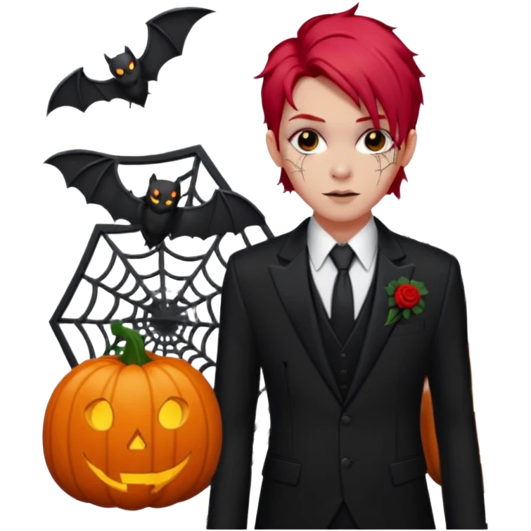 Chris motionless  🕸🦇🎃🥀⚰️🖤🪦🎶🎤👩‍🦰 emoji