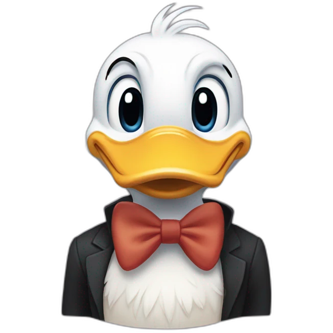 Donald duck moustachu emoji