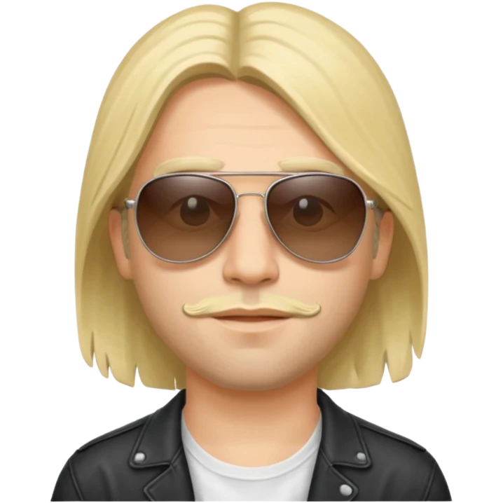 Nirvana member wearing sun glasses emoji
